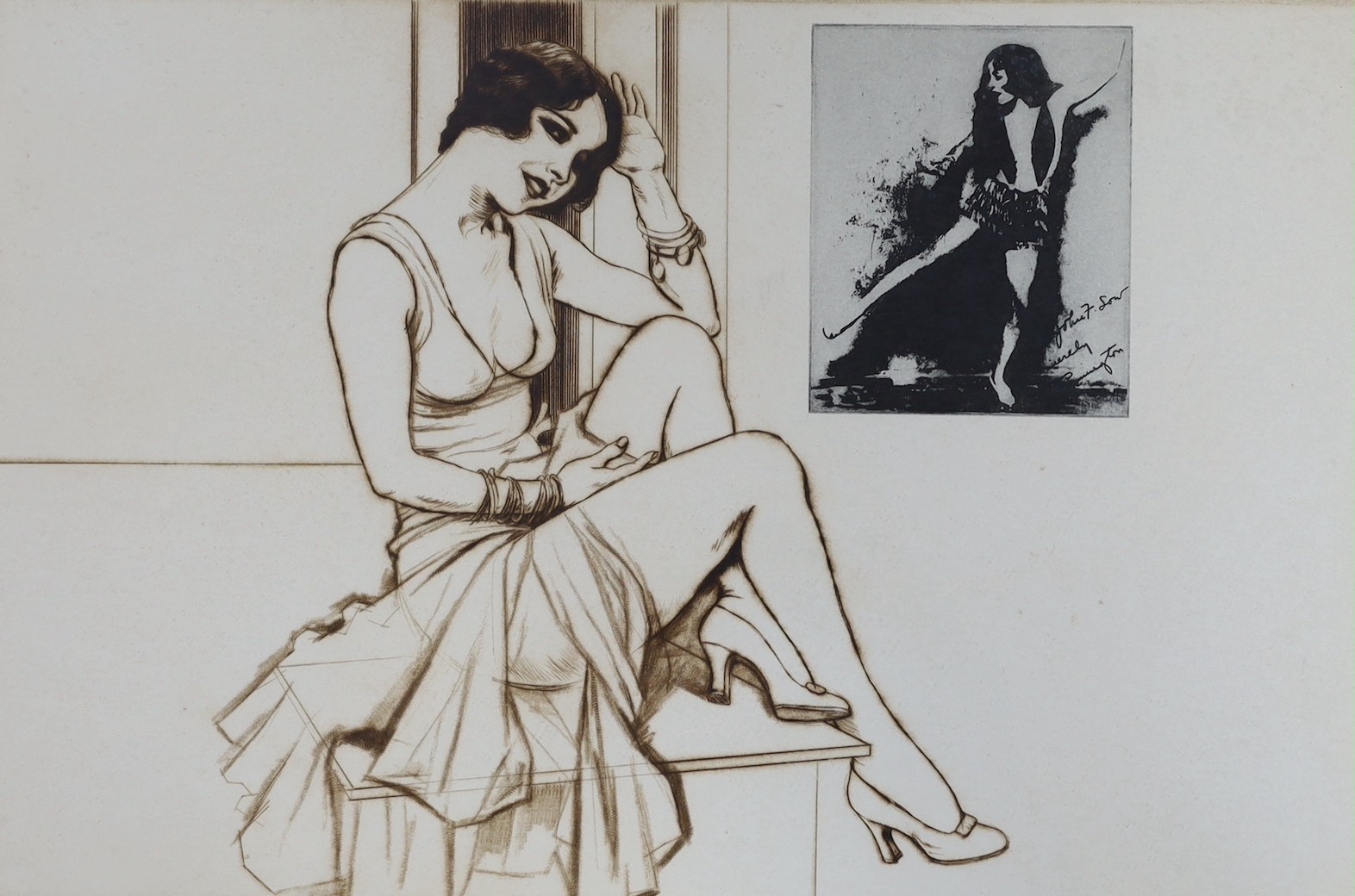Frank Martin (1921-2005), three etchings, Ann Pennington, Jessie Matthews and Vera-Ellen, all signed in pencil and numbered, largest 34 x 50cm